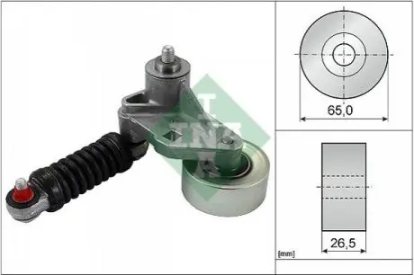 Натягувач поліклинового ременя CITROEN XSARA, XSARA PICASSO PEUGEOT 206 1.1-1.6LPG 08.98 INA 534003710 Купити в Україні