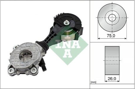 Натяжник ремня генератора Citroen C4/Peugeot 308/3008 1.6 Vti 08-17 INA 534042610 (фото 1)