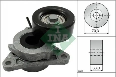 Натягувач поліклинового ременя INFINITI EX, FX, M, Q70, QX50 I, QX70 NISSAN NAVARA NP300, PATHFINDER III 3.0D 02.10 INA 534060610