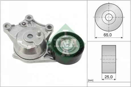 Натягувач поліклинового ременя DS DS 3, DS 4 CITROEN C4 CACTUS, C4 GRAND PICASSO II, C4 II, C4 PICASSO II, DS3, DS4 PEUGEOT 2008 I, 208, 208 I, 3008 II, 308 II, 5008, 508 I, PARTNER 1.6D 01.13 INA 534065610