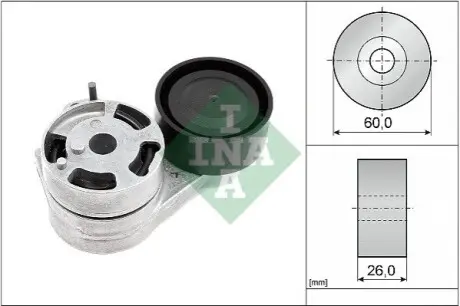 Натягувач поліклинового ременя AUDI A1, A3, Q2, Q3, TT CUPRA ATECA, FORMENTOR, LEON, LEON SPORTSTOURER, TERRAMAR SEAT ATECA, LEON, LEON SPORTSTOURER, TARRACO SKODA KODIAQ I, KODIAQ II 2.0 05.15 INA 534 0938 10 Купити в Україні