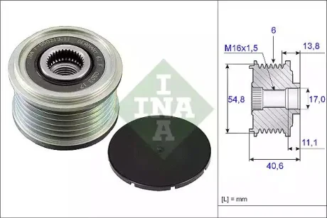 Шкив генератора INA 535010210