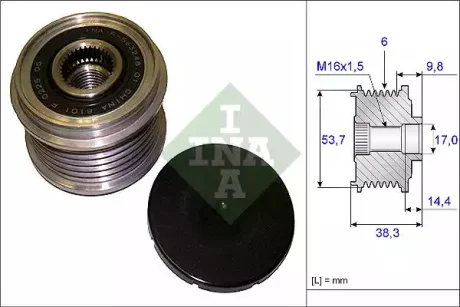 Шкив паса поликлинового металл. (GM) INA 535020310