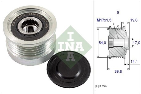 Ролик alternatora INA 535022110 (фото 1)