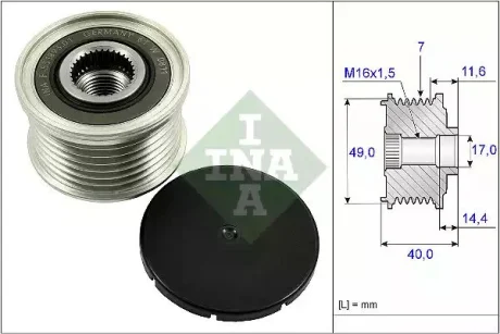 Шкив генератора INA 535025410