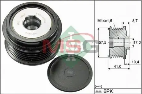Шкив генератора INA 535028210 Купить в Украине