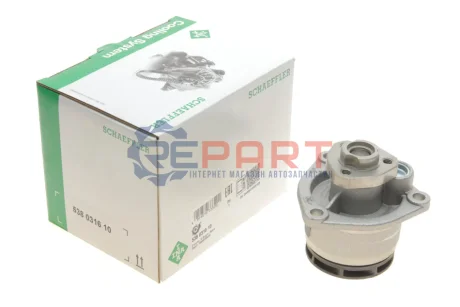 Насос охолоджуючої рідини, з ущільненням OPEL ASTRA G, FRONTERA B, OMEGA B, SIGNUM, SINTRA, VECTRA B, VECTRA C, VECTRA C GTS, ZAFIRA A SAAB 9-3, 9-5 2.0D/2.2D 11.96-02.15 INA 538031610 Купити в Україні