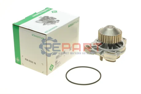 Насос охолоджуючої рідини, з ущільненням AUDI 100 C3, 200 C3, 80 B4, 90 B3, CABRIOLET B3, COUPE B3, QUATTRO 2.0-2.3 07.80-12.96 INA 538033210 Купити в Україні