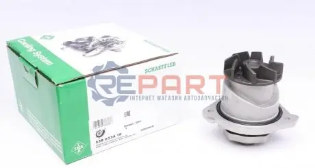 Насос охолоджуючої рідини, з ущільненням AUDI A3, Q7, TT FORD GALAXY I PORSCHE CAYENNE SEAT ALHAMBRA, LEON SKODA SUPERB II VW BORA, BORA I, CC B7, EOS, GOLF IV 2.8/3.2/3.6 03.99-12.16 INA 538033410 Купити в Україні