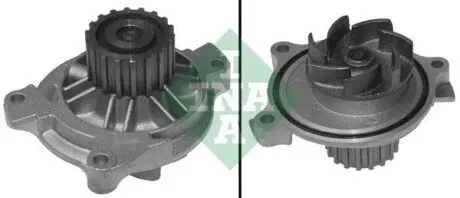 Насос охолоджуючої рідини, з ущільненням VOLVO 850, 940, 940 II, 960, S70, S80 I, V70 I, V70 II VW CRAFTER 30-50, TRANSPORTER T4 2.4D/2.5D 07.90-07.11 INA 538049910 Купити в Україні