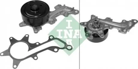 Насос охолоджуючої рідини, з ущільненням DAIHATSU CHARADE VIII SUBARU TREZIA TOYOTA AURIS, COROLLA, URBAN CRUISER, VERSO S, YARIS 1.3/1.33 11.08 INA 538 0550 10 Купити в Україні