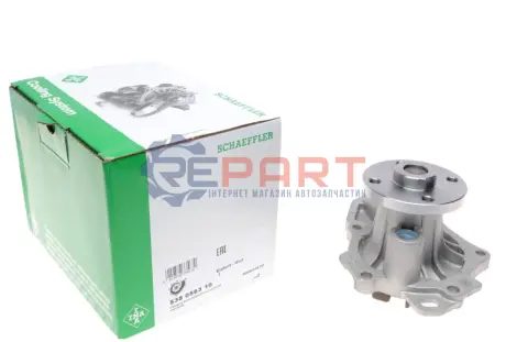 Насос охолоджуючої рідини, з ущільненням TOYOTA ALLION I, ALPHARD / VELLFIRE, ALPHARD I, AVENSIS, AVENSIS VERSO, CALD, CAMRY, GAIA, HARRIER, HIGHLANDER / KLUGER, ISIS 2.0/2.4/2.4H 02.00 INA 538056310