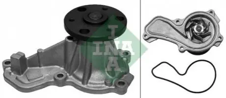 Насос охолоджуючої рідини, з ущільненням HONDA ACCORD VIII, CIVIC VIII, CR-V III, CR-V IV, HR-V 1.8/2.0 09.05 INA 538 0612 10