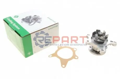 Насос охолоджуючої рідини, з ущільненням HYUNDAI ACCENT IV, ELANTRA IV, ELANTRA V, I20 I, I30 KIA CARENS III, CEE'D, CERATO I, CERATO II, PRO CEE'D, SOUL I 1.4/1.6/1.8 05.06-12.17 INA 538065910 Купити в Україні
