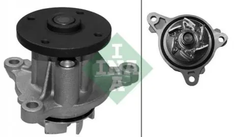 Насос охолоджуючої рідини, з ущільненням FORD KUGA II HYUNDAI ACCENT IV, I10 I, I10 II, I20 I, I20 II, I20 III, I30 KIA CEE'D, PICANTO II, PICANTO III, PRO CEE'D, RIO III 1.2-2.0D 08.08 INA 538066810