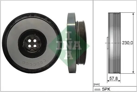 Шків колінвалу MB Sprinter 907/910/Vito (V447) 16- OM654.920 INA 544 0605 10 Купити в Україні
