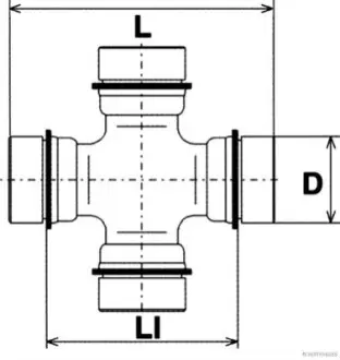 Хрестовина JAKOPARTS J2922003