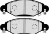 Гальмівні колодки, дискове гальмо (набір) JAKOPARTS J3602113 (фото 2)