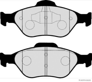 Колодки гальмівні дискові передні MAZDA 2, FORD JAKOPARTS J3603063