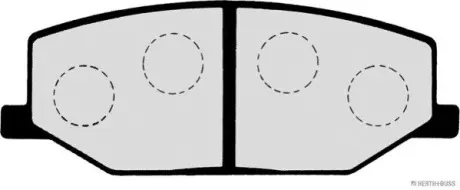 Фото Колодки гальмівні (передні) Suzuki Jimni 98- JAKOPARTS (J3608003) зображення 1