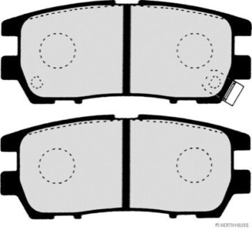 Тормозные колодки дисковые JAKOPARTS J3615005