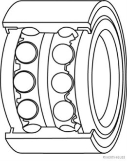 Набор колесных подшипников ступицы. JAKOPARTS J4711062