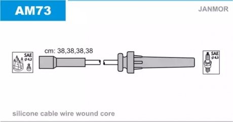 Проволока зажигания, набор Janmor AM73 (фото 1)