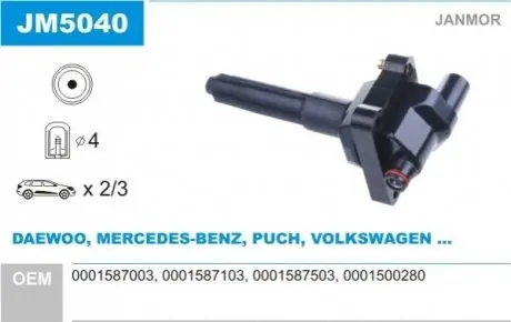 Катушка воспаления Janmor JM5040