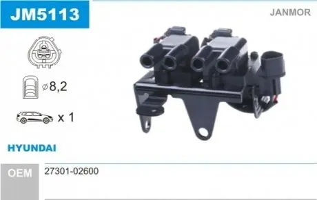 Котушка запалення Janmor JM5113