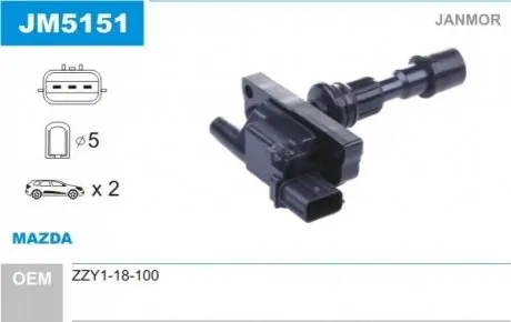 Котушка запалення Janmor JM5151