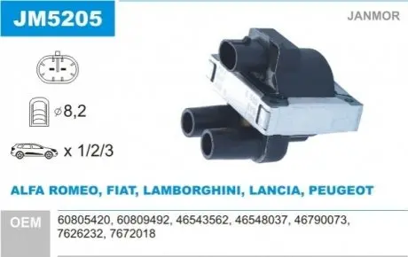 Катушка воспаления Janmor JM5205