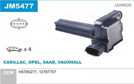 Катушка зажигания Janmor JM5477
