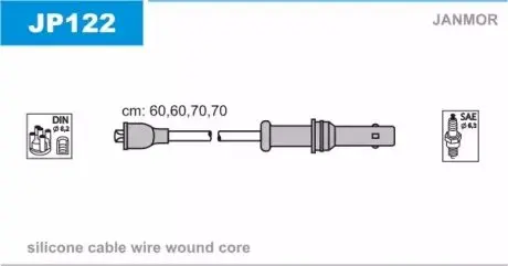 К-кт дротів В/В Subaru Forester, Legasy, 92-98 Janmor JP122