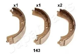 Гальм.колодки бараб.задні Nissan Patrol 2.8TD 88 JAPANPARTS GF-143AF Купити в Україні