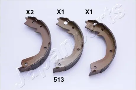 Гальмівні колодки ручного гальма JAPANPARTS GF513AF Купити в Україні