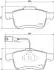 Фото Колодки гальмівні (передні) Fiat Doblo 1.3-2.0D 10- (з датчиком) JAPANPARTS (PA-0221AF) зображення 2