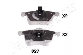 Колодки гальмівні (передні) Opel Vectra C 02-08/Signum 03-08/Saab 9-3 02-15 JAPANPARTS PA027AF Купити в Україні