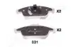 Фото Комплект гальмівних колодок (передніх) Renault Fluence/Megane/Scenic 08 JAPANPARTS (PA031AF) зображення 1