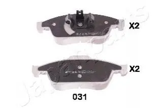 Комплект гальмівних колодок (передніх) Renault Fluence/Megane/Scenic 08 JAPANPARTS PA031AF Купити в Україні