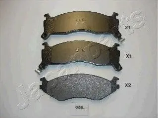 Гальмівні колодки, дискове гальмо (набір) JAPANPARTS PA056AF Купити в Україні