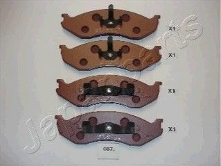 Тормозные колодки, дисковый тормоз.) JAPANPARTS PA057AF