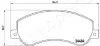 Фото Колодки гальмівні (передні) Ford Transit 2.2-2.4TDCi 06-14 (з датчиками) JAPANPARTS (PA-0940AF) зображення 2
