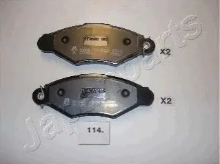 Колодки гальмівні (передні) Renault Kangoo 97-/Nissan Kubistar 03 JAPANPARTS PA-114AF Купити в Україні