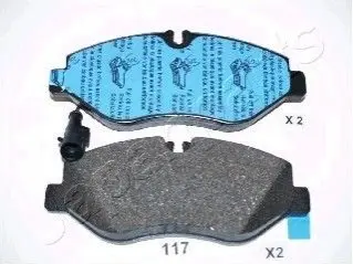 Гальмівні колодки, дискове гальмо (набір) JAPANPARTS PA117AF Купити в Україні