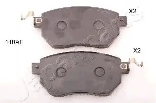Колодки гальмівні (передні) Nissan Murano/Infiniti FX 35/45 03 JAPANPARTS PA118AF Купити в Україні