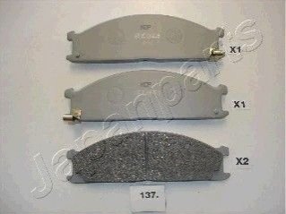 NISSAN К-т гальмівних колодок передн.Urvan 2.5D JAPANPARTS PA137AF