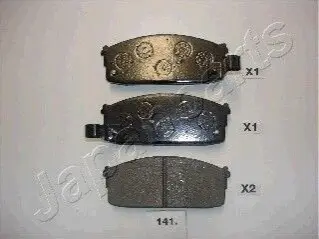 NISSAN гальмівні колодки передн.Bluebird 80 JAPANPARTS PA-141AF Купити в Україні