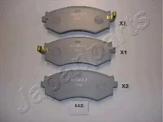 Колодки тормозные (передні) Hyundai Elantra III 00-06/Kia Magentis I 01-05/Ssangyong Rexton 02 JAPANPARTS PA142AF