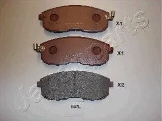 Колодки гальмівні (передні) Nissan Teana 03-08/Tiida 07-12 JAPANPARTS PA143AF Купити в Україні