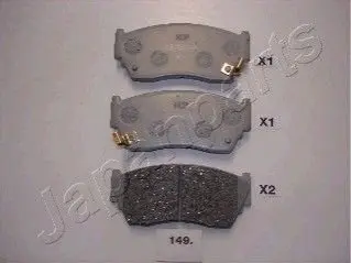 Колодки гальмівні (передні) Nissan Sunny II/III 1.4-1.6/2.0D 88-95 JAPANPARTS PA149AF Купити в Україні